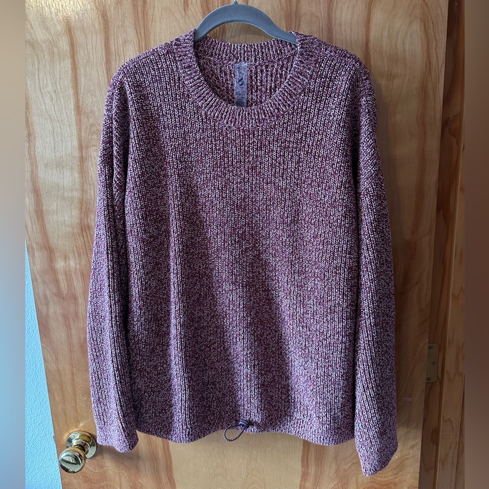 Lou & Grey Marled Maroon Knit Sweater